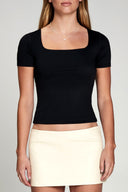 Body Hug Square Neck Tee